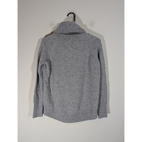 C&C California Top Women Sz S Gray Wool Blend Turtleneck Sweater - Picture 2 of 9